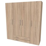 Nábytek Mikulík Skříň RIO 160-180 ROZMĚR: (š/v/h) 180 x 200 x 52 cm