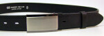 PENNY BELTS 30-020-4PS-60 Pánský kožený opasek černý 100cm
