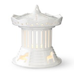 KÄHLER Lucerna domeček Urbania Lighthouse Carousel, bílá barva, porcelán