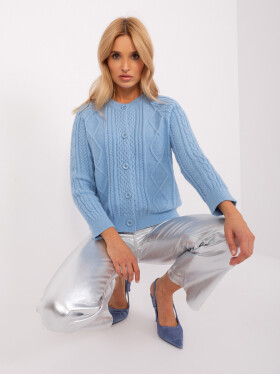 Sweter AT SW jasny niebieski model 18955462 - FPrice Velikost: jedna velikost