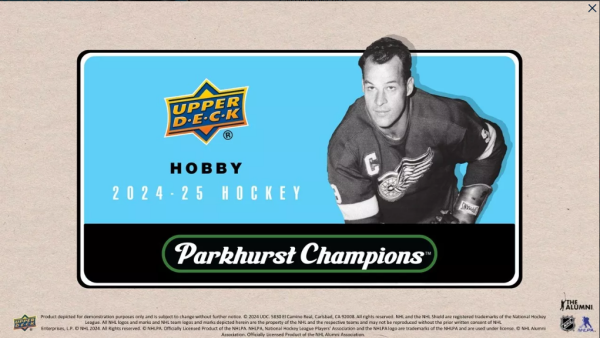 Hokejové karty NHL 2024-25 Upper Deck Parkhurst Champions Hockey Hobby box