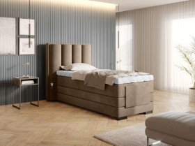 Boxspring Veros 90 Rozměr: 90 x 200 cm, látka: Nube 20