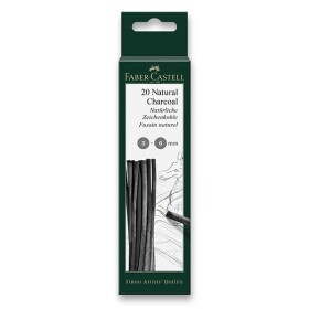 Přírodní uhel Faber-Castell Pitt Monochrome 3-6 mm, 20 kusů