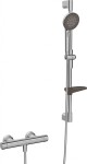 HANSA - Prisma Sprchový set s termostatem, 3 proudy, broušená ocel 4813042180