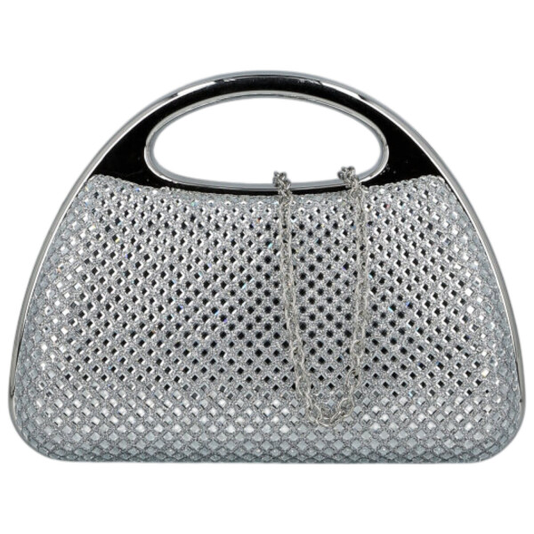 Luxusní dámská plesová kabelka Michelle Moon Selwix, stříbrná