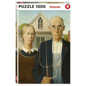 Puzzle Wodd: Americká gotika 1000 dílků