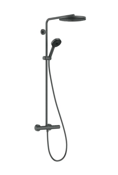 HANSGROHE - Pulsify S Puro Sprchový set s termostatem, průměr 26 cm, 3 proudy, kartáčovaný černý chrom 24236340