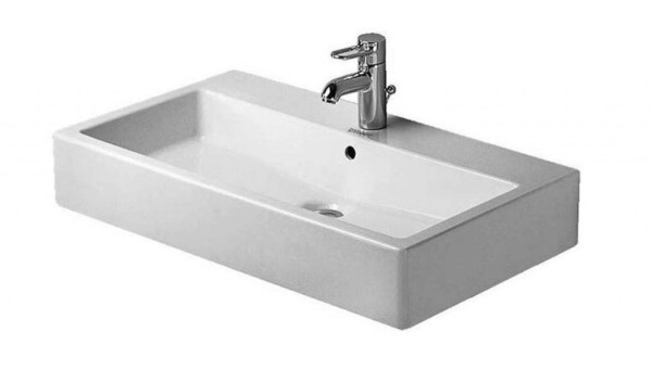 DURAVIT - Vero Umyvadlo nábytkové 80x47 cm, s 1 otvorem pro baterii, s WonderGliss, alpská bílá 04548000271