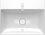 DURAVIT - DuraSquare Umyvadlo 60x47 cm, bez přepadu, s otvorem pro baterii, DuraCeram, bílá 2353600041