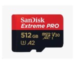 SanDisk micro SDXC karta 512GB Extreme PRO (200 MB/s Class 10, UHS-I U3 V30) + adaptér EDF_493414
