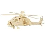 WOODCRAFT Dřevěné 3D puzzle vrtulník Apache