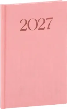 NOTIQUE Biella 2027 růžový / Týdenní diář / 15 × 21 cm