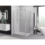 MEXEN/S - Exo sprchový kout dveře křídlové 70 x 85, transparent, chrom 8182-070-085-01-00