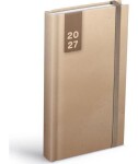 Diář 2027 D802 Lamino 1 s gumkou 90x170mm