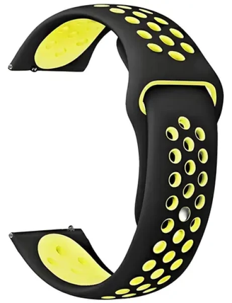 Beline Sport Silicone černo-žlutý / Řemínek pro smartwatch / 20mm / silikon