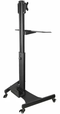 StarTech Mobilní pracovní stanice na kolečkách / Pracovní stanice / Nosnost 8 kg / Náklon -30° až 30° / Otočná 360° (WKSTNCART)