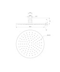 OMNIRES - SLIMLINE dešťová sprcha, o25 cm antracit /AT/ WG125CAT