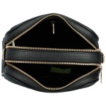 Stylová dámská koženková crossbody kabelka Ronda, černá