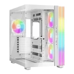 Be quiet! Light Base 600 LX ARGB bílá / ATX / 2x USB-A / 1x USB-C / 4x 120mm / bez zdroje / průhledná bočnice (BGW68)