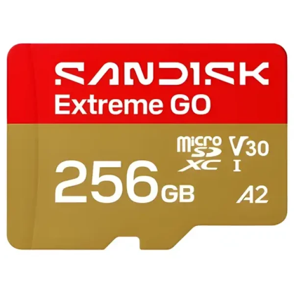 SanDisk Extreme GO microSDXC 256 GB / Paměťová karta / čtení 240 MB/s / zápis 160 MB/s (SDSQXGN-256G-GN6MN)