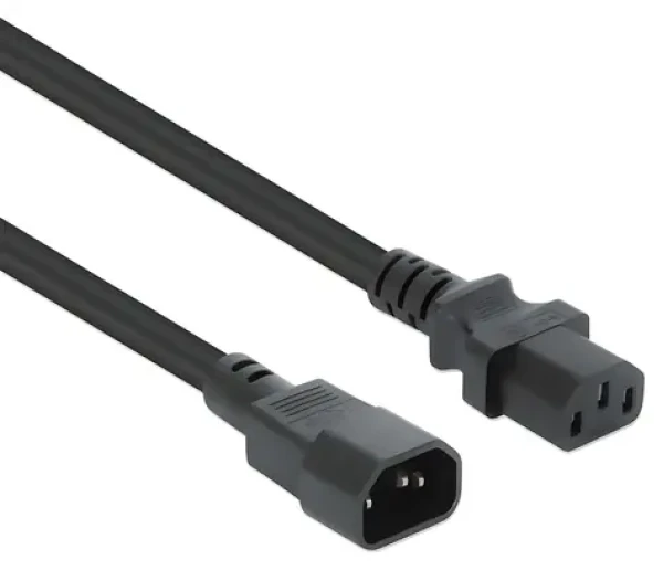 Manhattan C13 - C14 černá / Napájecí kabel / 1 m / 250 V / 10 A (352673)