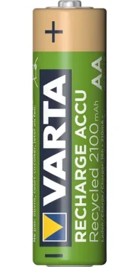 Varta Recycled / Nabíjecí baterie AA / 2100 mAh 2 ks / 1.2V / NiMH / v blistru (4008496979035)