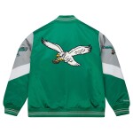 Mitchell & Ness Pánská bunda Philadelphia Eagles NFL Throw it Back Heavyweight Satin Velikost: 2XL