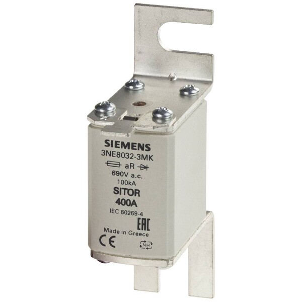 Siemens 3NE80323MK sada pojistek Velikost pojistky = 0 400 A 690 V 3 ks