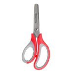 Nůžky dětské měkkým gumovým gripem, 14 cm, asymetrické