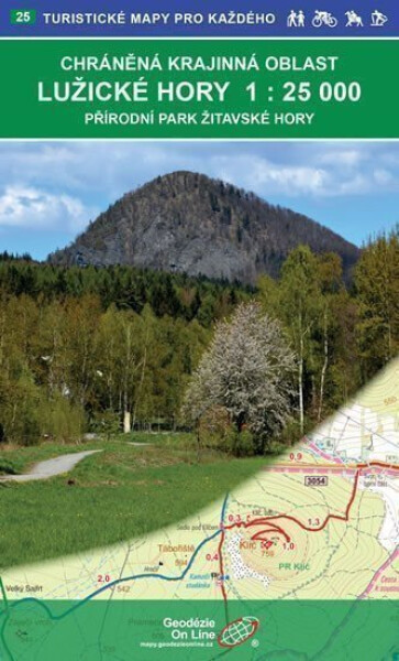 Lužické hory, Žitavské hory, 1:25T /25 Turistické mapy pro každého