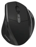 Canyon OnClick 17 černá / Bezdrátová optická myš / ergonomická / 1600 DPI / 6 tlačítek (CNE-CMSW17B)