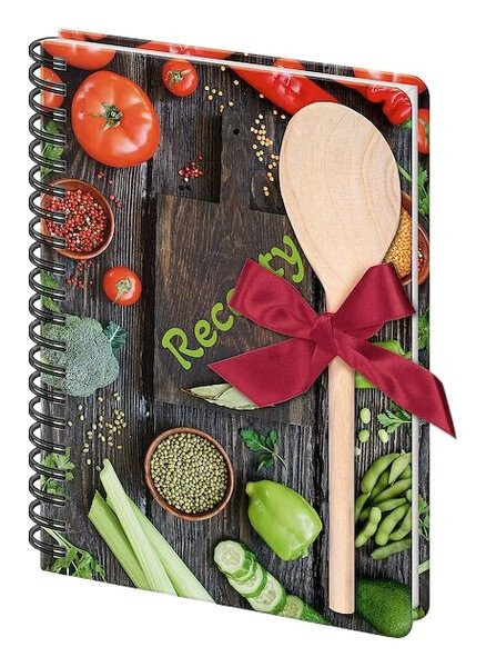 Kniha na recepty s vařečkou Vegetables
