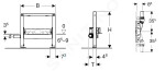 GEBERIT - Duofix Předstěnová instalace pro sprchu, výška 50 cm, s odtokem ve stěně 111.593.00.1