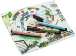 Faber-Castell Umělecký popisovač Pitt Artist Pen B Grey štětcové, sada 12 ks - šedé barvy