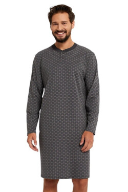 Pánská noční košile Balmer šedá - Italian Fashion M-4