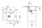 FRANKE - Urban Fragranitový dřez UBG 611-62, 62x50 cm, pískový melír 114.0700.099