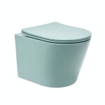 Wc s prkénkem softclose závěsné SAT Infinitio zelená mat zadní odpad SATINF010RREXPLGEM SATINF010RREXPLGEM