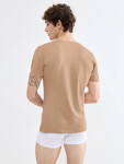 Pánské tričko SLG Base V Neck Shirt tělové Smoked Sand - SLOGGI Smoked Sand L
