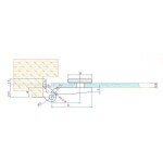 Pant pro saunové celoskleněné dveře (na zárubeň)