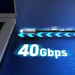 J5Create USB4 kabel 240W černá / Kabel / USB-C - USB-C / 40 Gbps / PD 240 W / 0,8 m (JUC29L08-N)