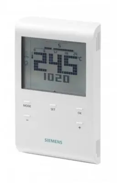 Rozbaleno - Siemens RDE100.1 / Programovatelný digitální prostorový termostat / drátový / rozbaleno (RDE100.1.rozbaleno)