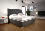 Boxspring Kerstin Matrace: Bez matrace, látka: Riviera 26
