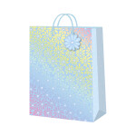 Dárková taška velká - Modré kopretiny s ražbou (26 × 12,7 × 32,4 cm) - Albi