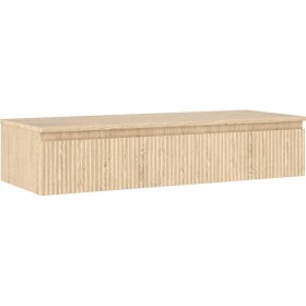 MEXEN/S - Rivel koupelnová skříňka pod umyvadlo 120 cm s deskou, 1 šuplík, reliéf , dub 91A20-12023-1-BFC81