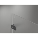MEXEN/S - Lunar-F skládací sprchové dveře levé 70 cm, transparent, grafit kartáčovaná 836-070-000-66-00-L