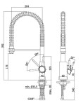 PAFFONI - Level Dřezová baterie, chrom LEA176CR