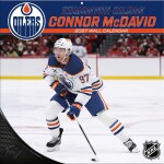 JF Turner Kalendář Edmonton Oilers NHL Connor McDavid #97 2027 Wall Calendar