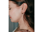 LUNICA Stříbrné náušnice CRYSTAL GRACE GOLD 0704