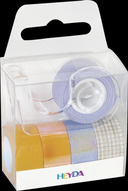 HEYDA Sada ozdobných lepicích pásek lila mix