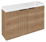 SAPHO - LATUS X STRIP umyvadlová skříňka 78,8x50x22cm, dub alabama LT110-SET08